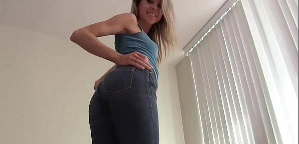  My round ass is irresistible in these tight jeans JOI